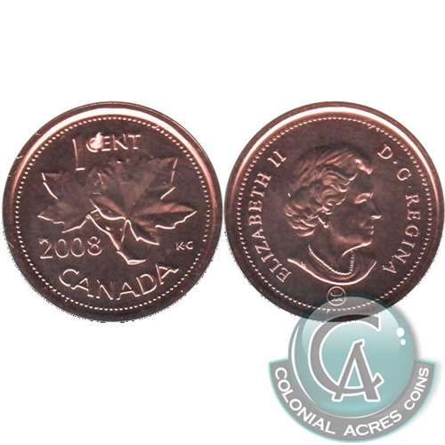 2008 Canada 1-cent Proof Like