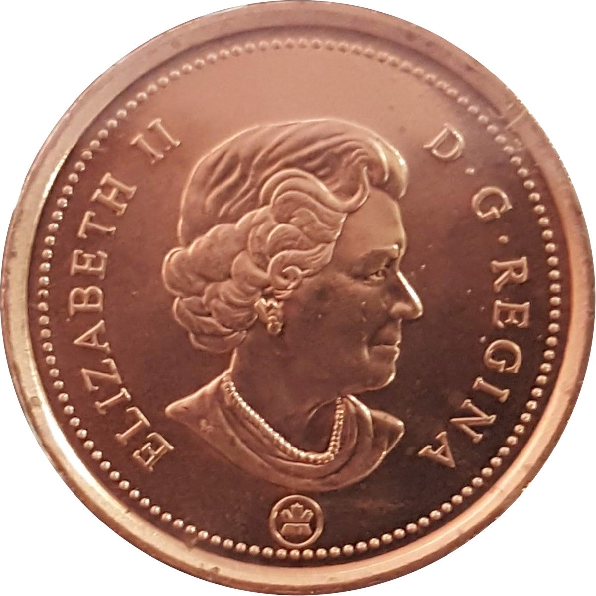 2010 Non Magnetic Canada 1-cent Brilliant Uncirculated (MS63)