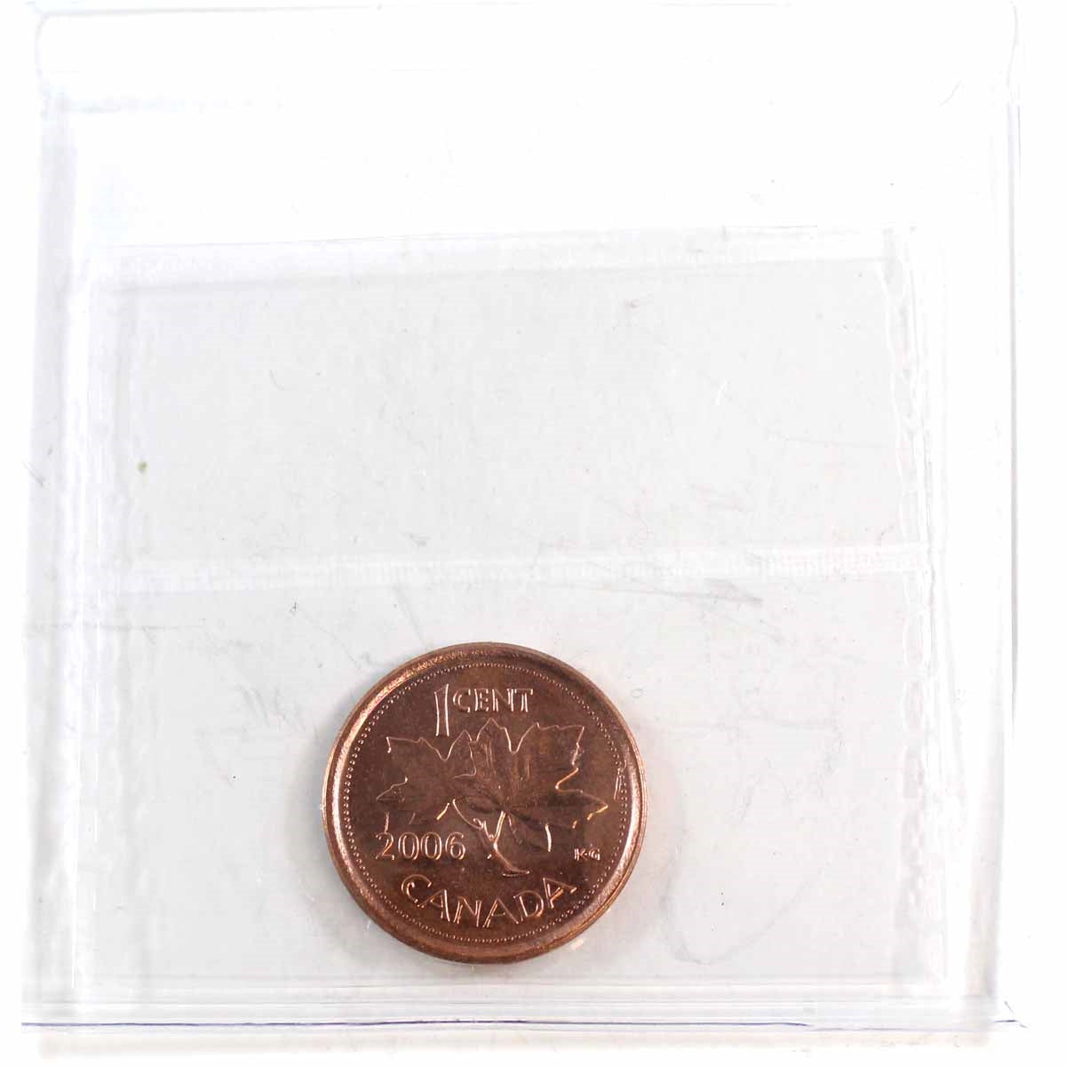 2006 Magnetic Canada 1-cent ICCS Certified MS63 Red