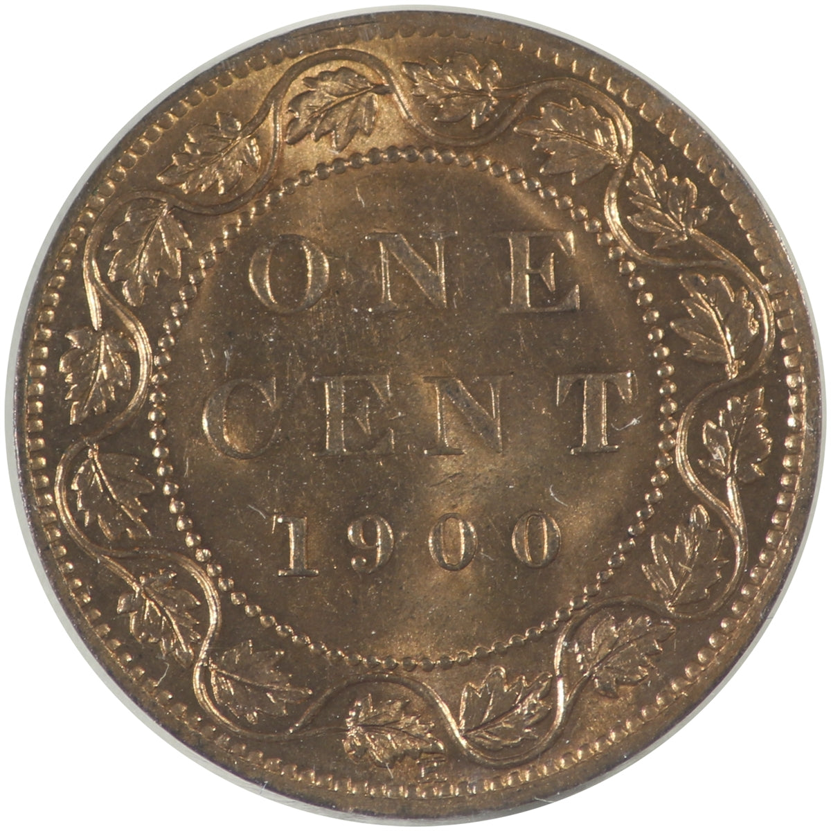 1900H Canada 1-cent ICCS Certified MS64 Red