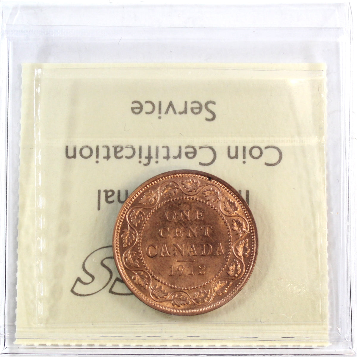 1912 Canada 1-cent ICCS Certified MS-65 Red (XJX 144)