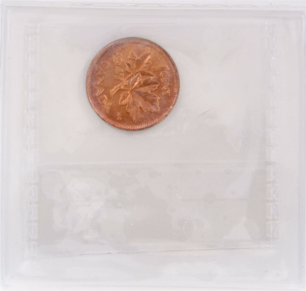 1947 Canada 1-cent ICCS Certified MS64 Red