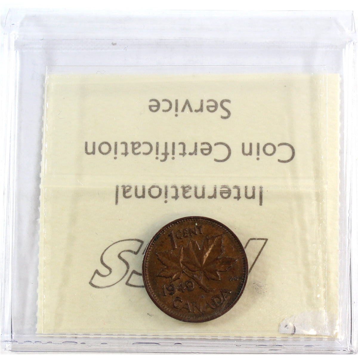 1949 A to Denticle Canada 1-cent ICCS Certified EF40