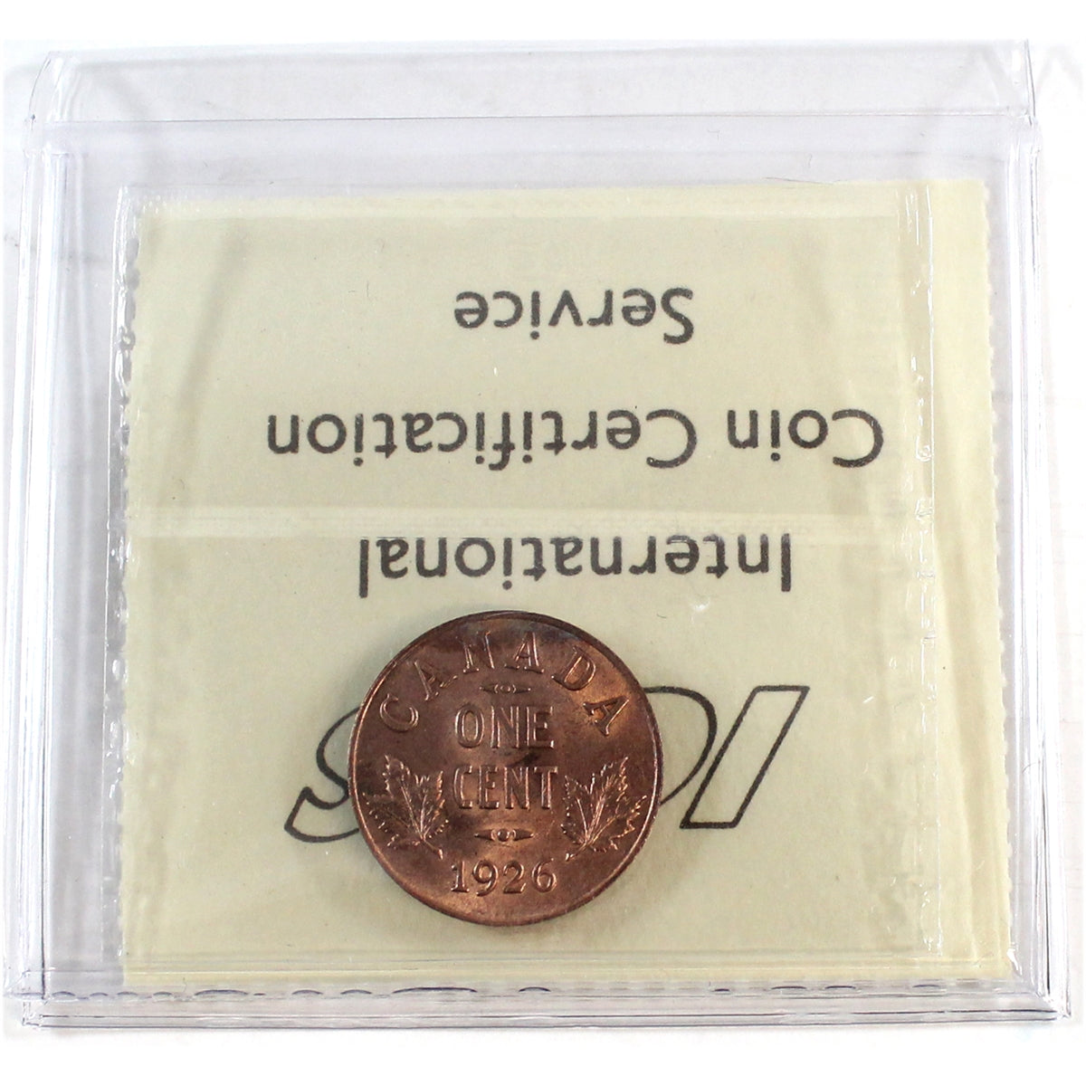 1926 Canada 1-cent ICCS Certified MS64 Red (XIC 380)