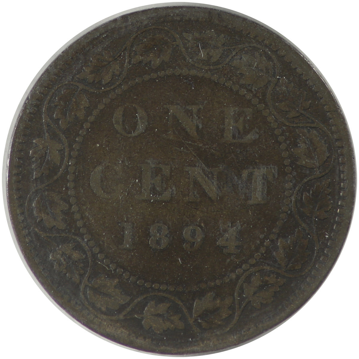1894 Thick 4 Canada 1-cent ICCS Certified VG10