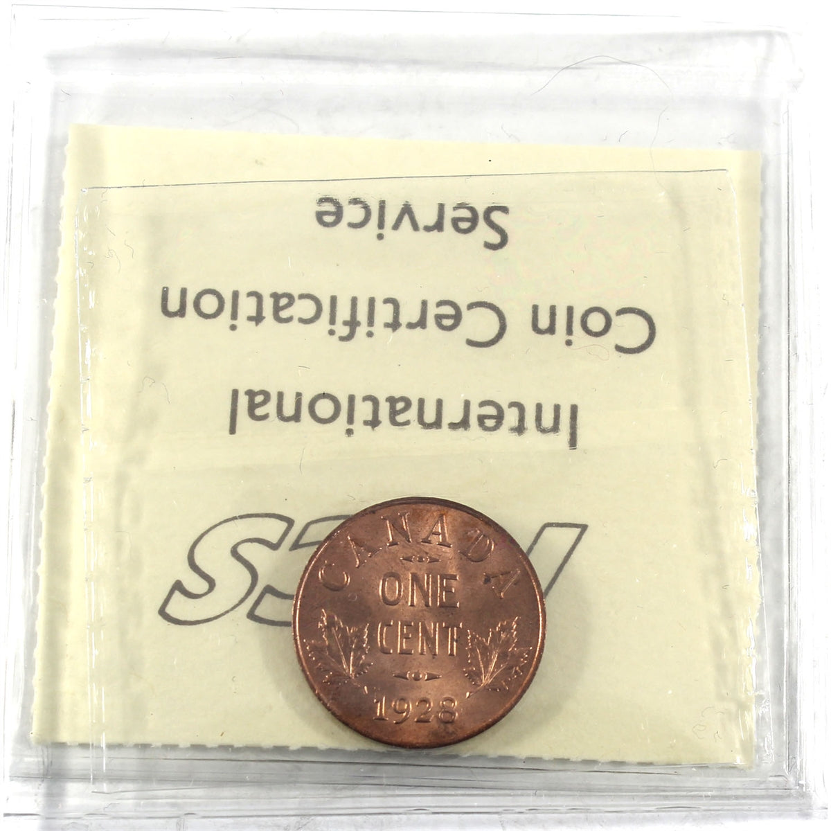 1928 Canada 1-cent ICCS Certified MS64 Red (XXN 450)