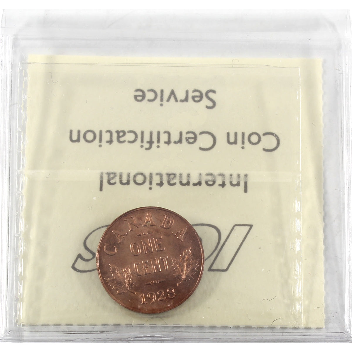 1928 Canada 1-cent ICCS Certified MS64 Red (XVP 338)