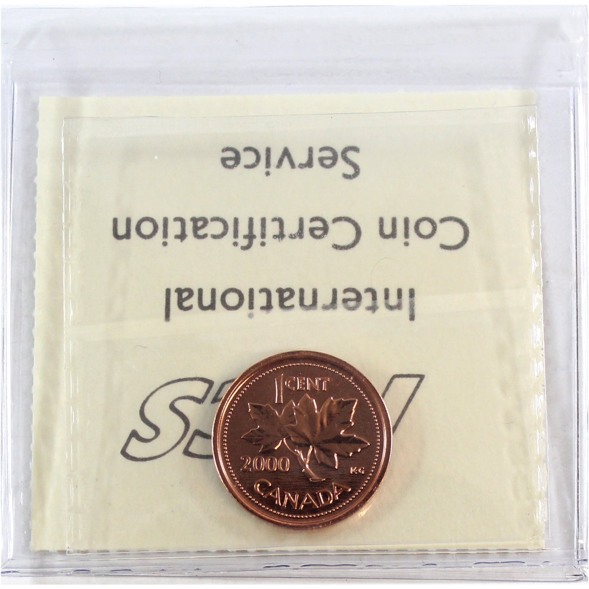 2000W Canada 1-cent ICCS Certified MS66 Red; NBU
