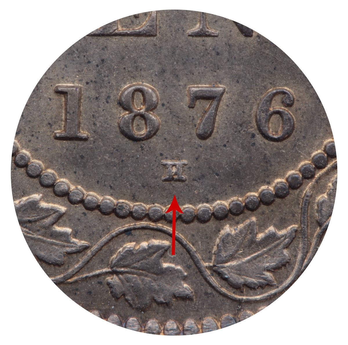1876H Canada 1-cent Brilliant Uncirculated (MS-63) $