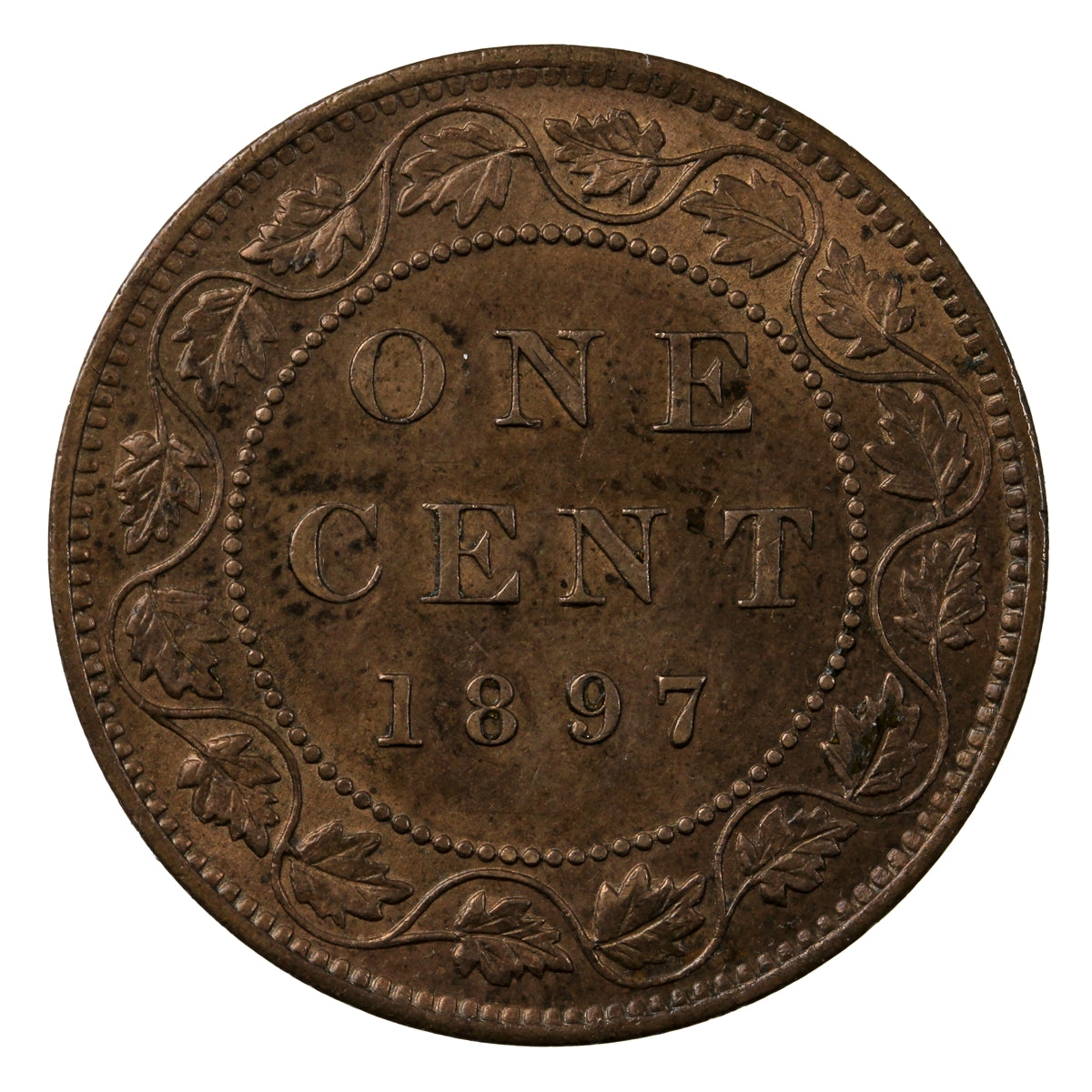 1897 Canada 1-cent Brilliant Uncirculated Red & Brown (MS63) $