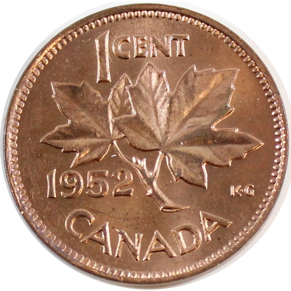 1952 Canada 1-cent Choice BU (MS64)