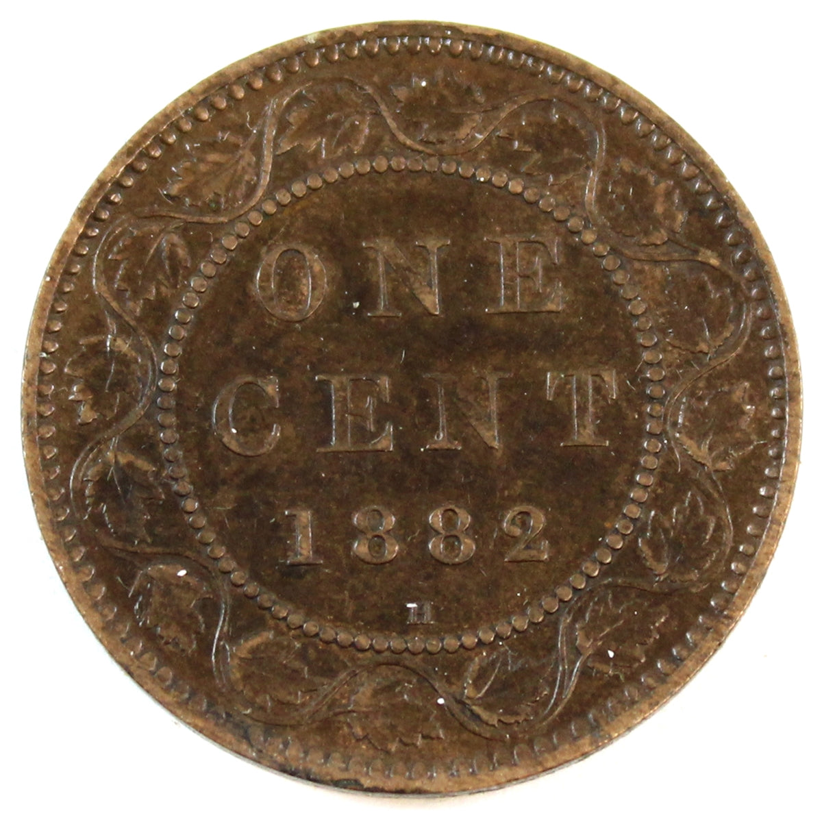 1882H Obv. 2 Canada 1-cent EF-AU (EF-45)