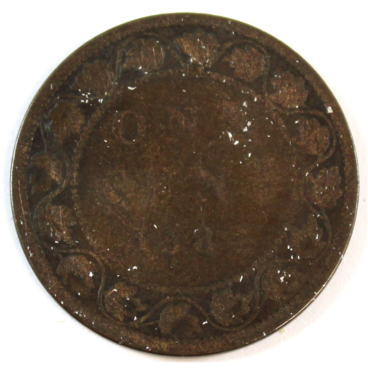 1884 Obv. 2 Canada 1-cent About Good (AG3)