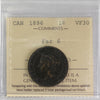1896 Far 6 Canada 1-cent ICCS Certified VF30