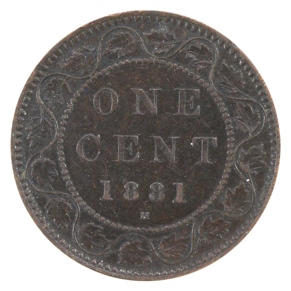 1881H Obv. 1a Canada 1-cent Extra Fine (EF-40)