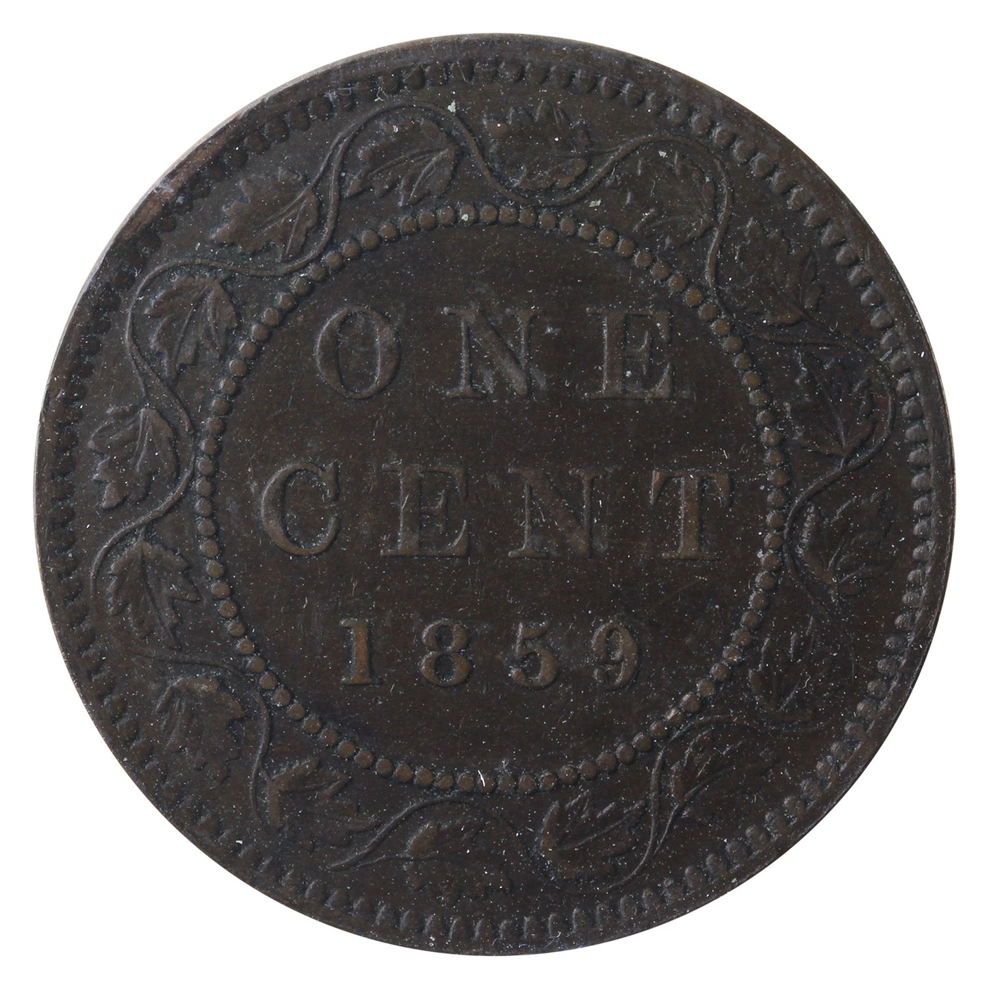 1859 DP N9 #4 Canada 1-cent ICCS Certified VF30