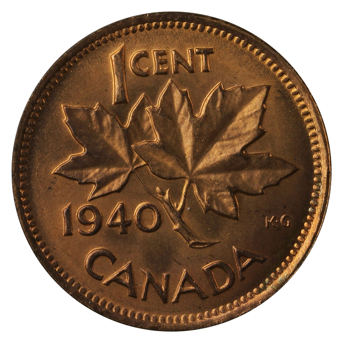 1940 Canada 1-cent Brilliant Uncirculated (MS-63)