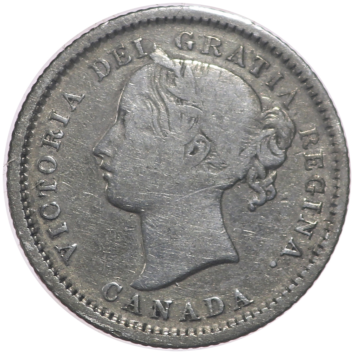 1870 Wide 0 Canada 10-cents Very Good (VG-8) $