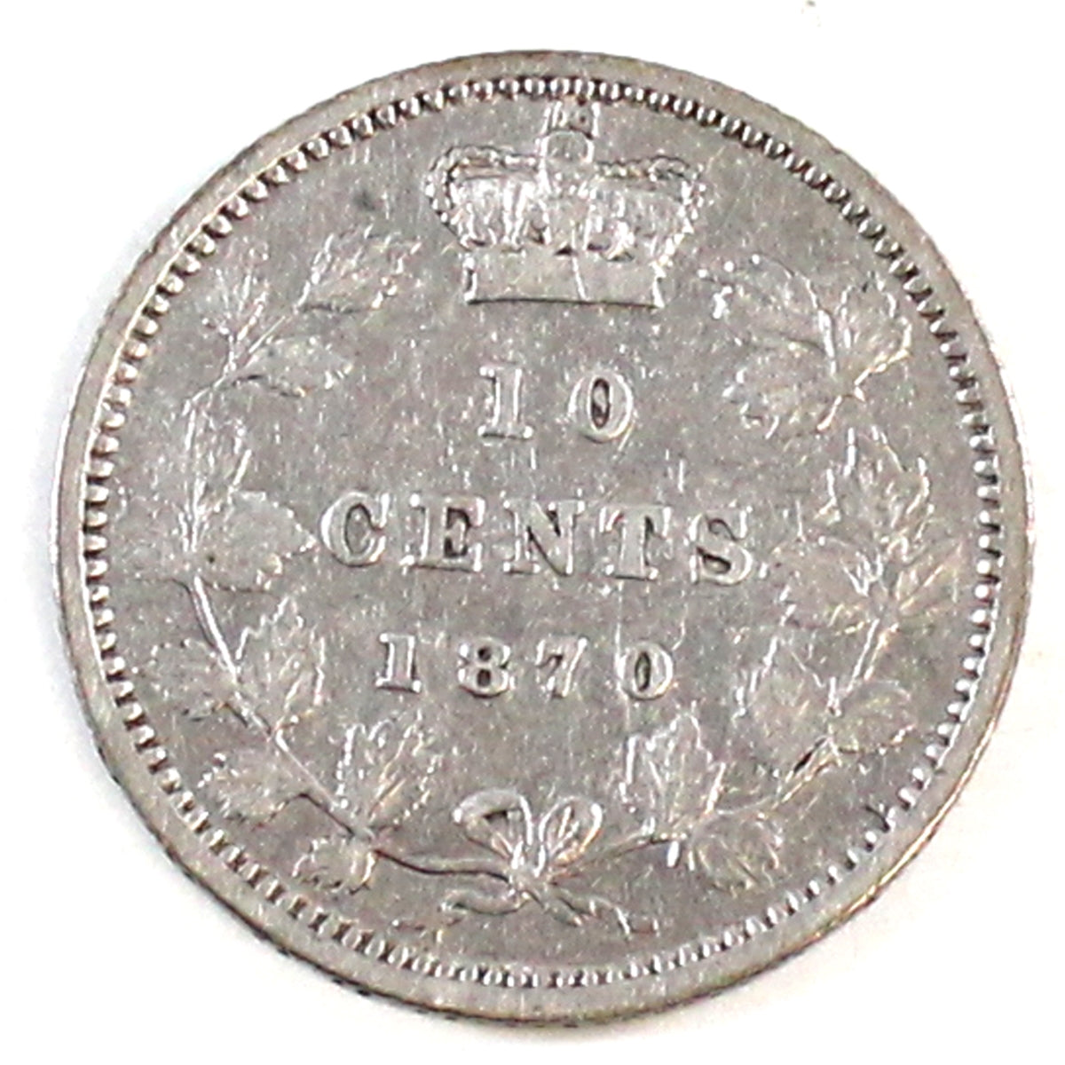 1870 Wide 0 Canada 10-cents Fine (F-12) $