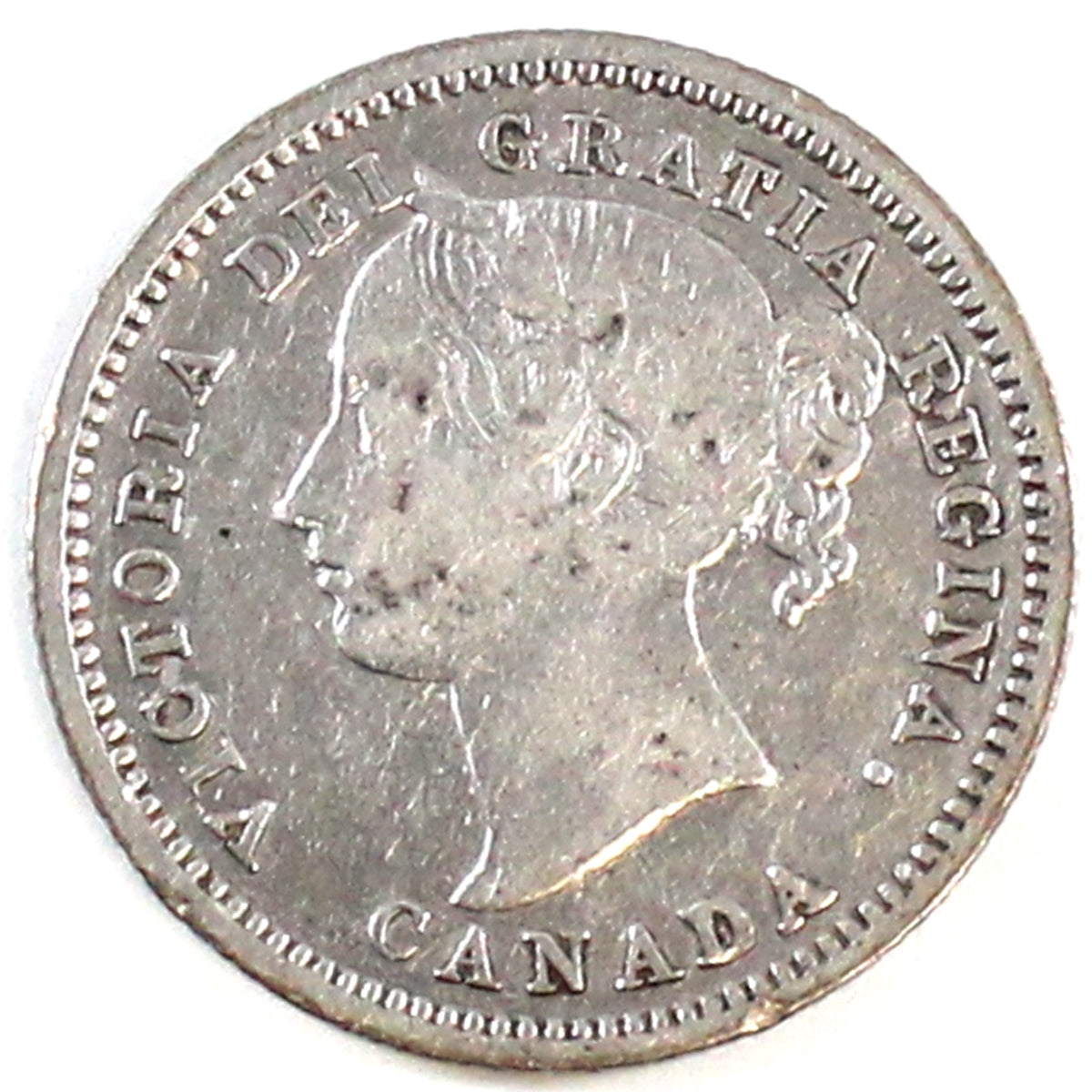 1870 Wide 0 Canada 10-cents Fine (F-12) $