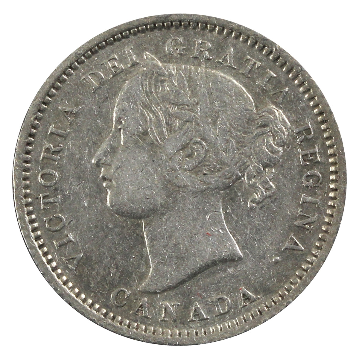 1870 Wide 0 Canada 10-cents Very Fine (VF-20) $