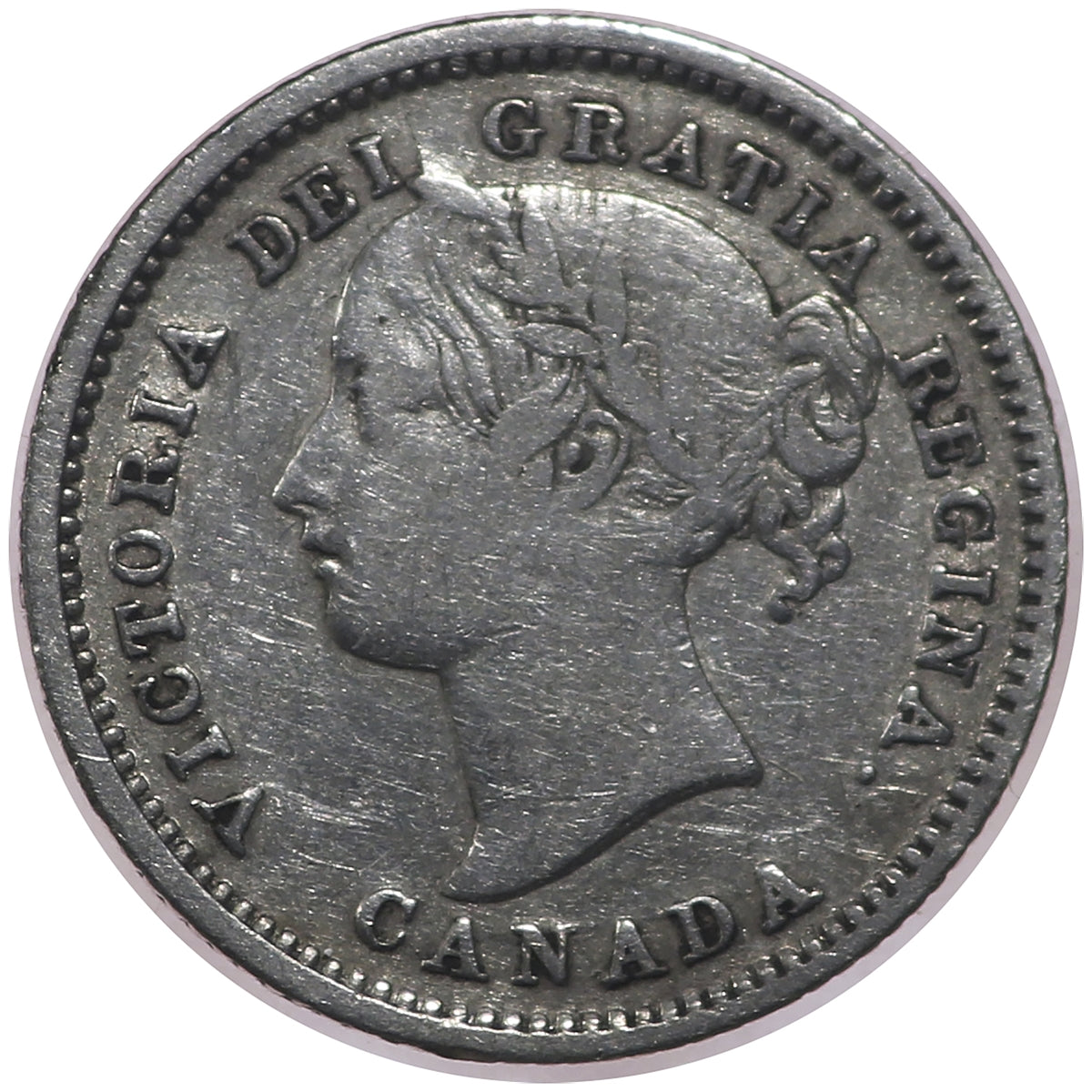 1871H Canada 10-cents Fine (F12) $