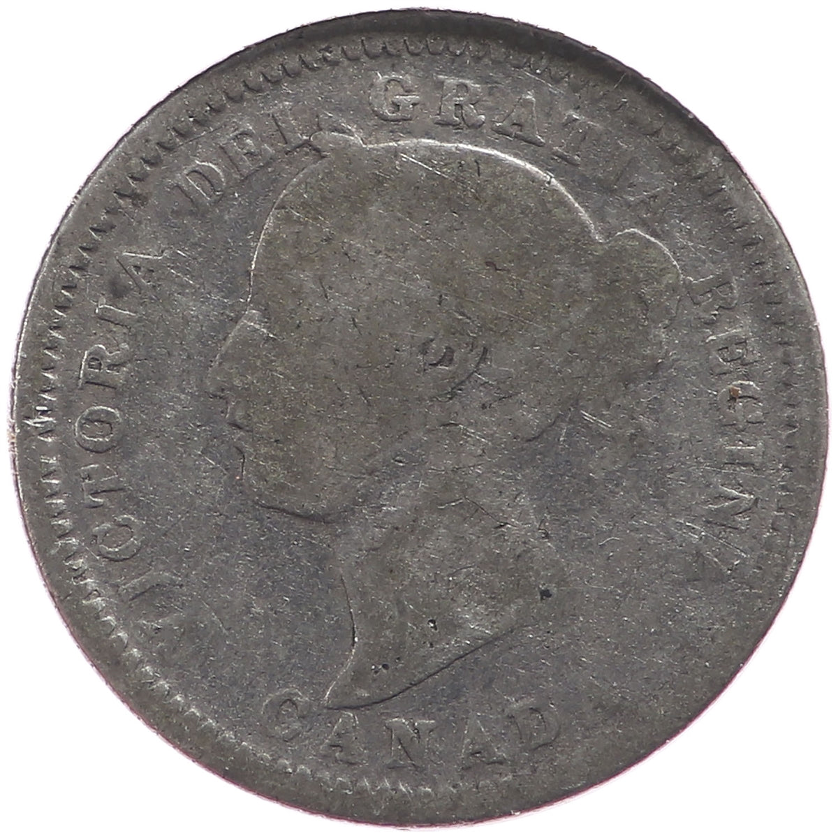 1881H Obv. 2 Canada 10-cents Good (G4)