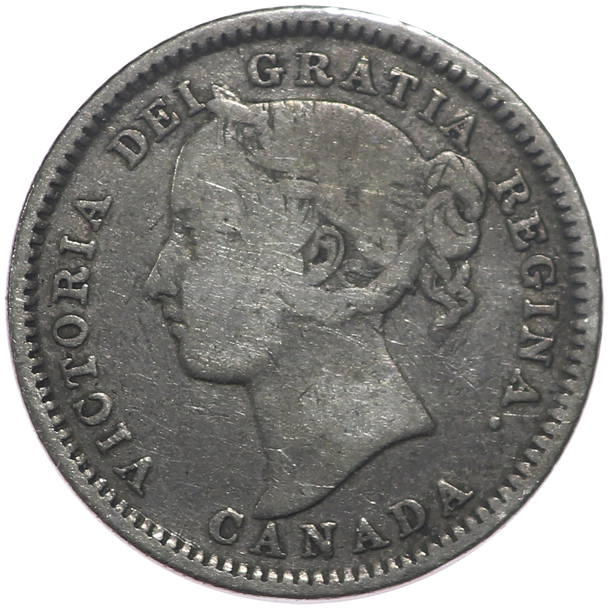 1882H Canada 10-cents VG-F (VG10) $