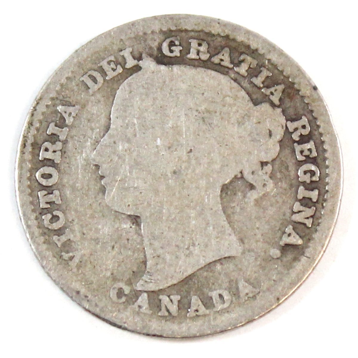 1886 Large Knobbed 6 Obv. 4 Canada 10-cents Good (G-4)