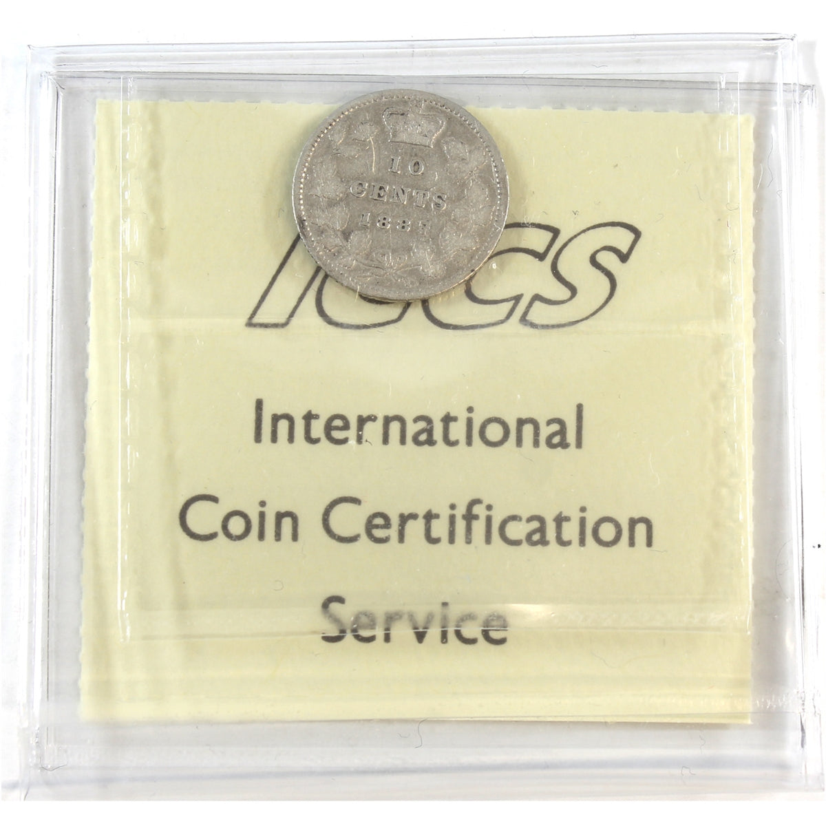 1887 Canada 10-cents ICCS Certified VG-10