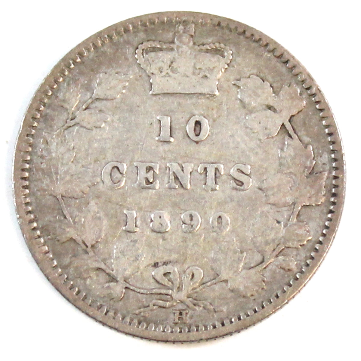 1890H Canada 10-cents Fine (F-12) $