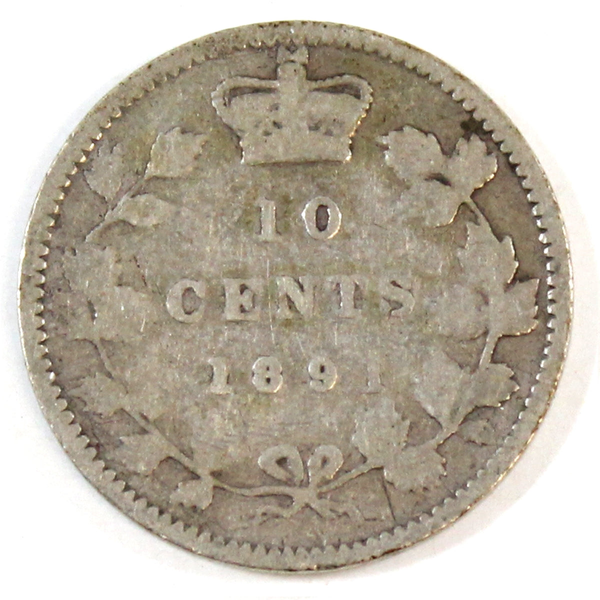 1891 22 Leaves Canada 10-cents Good (G-4)