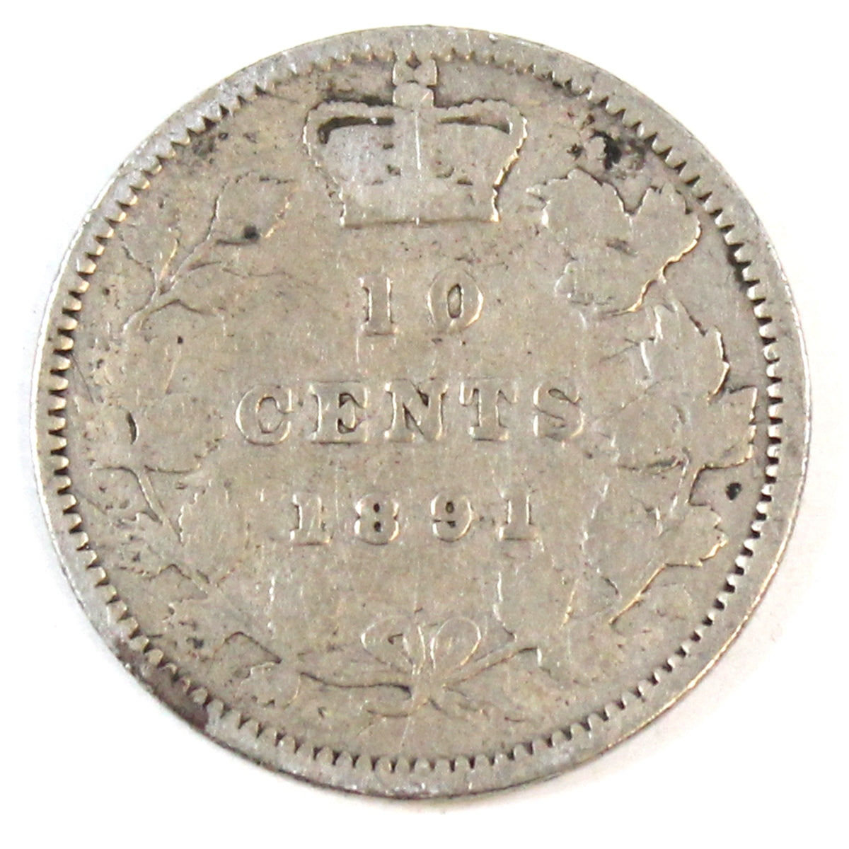 1891 22 Leaves Canada 10-cents G-VG (G-6)
