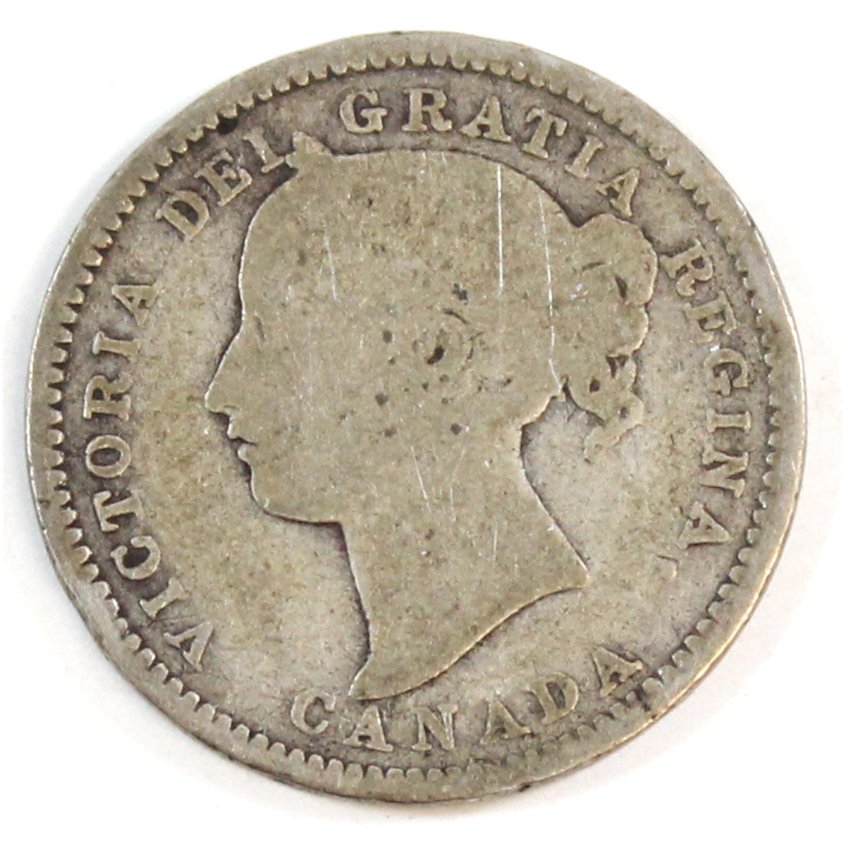 1892 Large 9 Obv. 6 Canada 10-cents Good (G4) $
