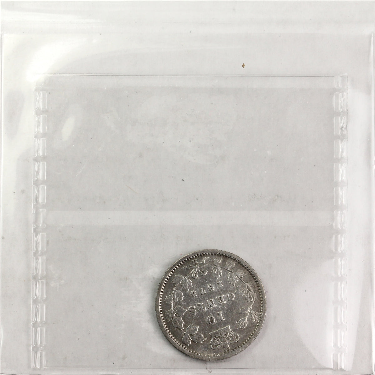 1875H Canada 10-cents ICCS Certified F-12