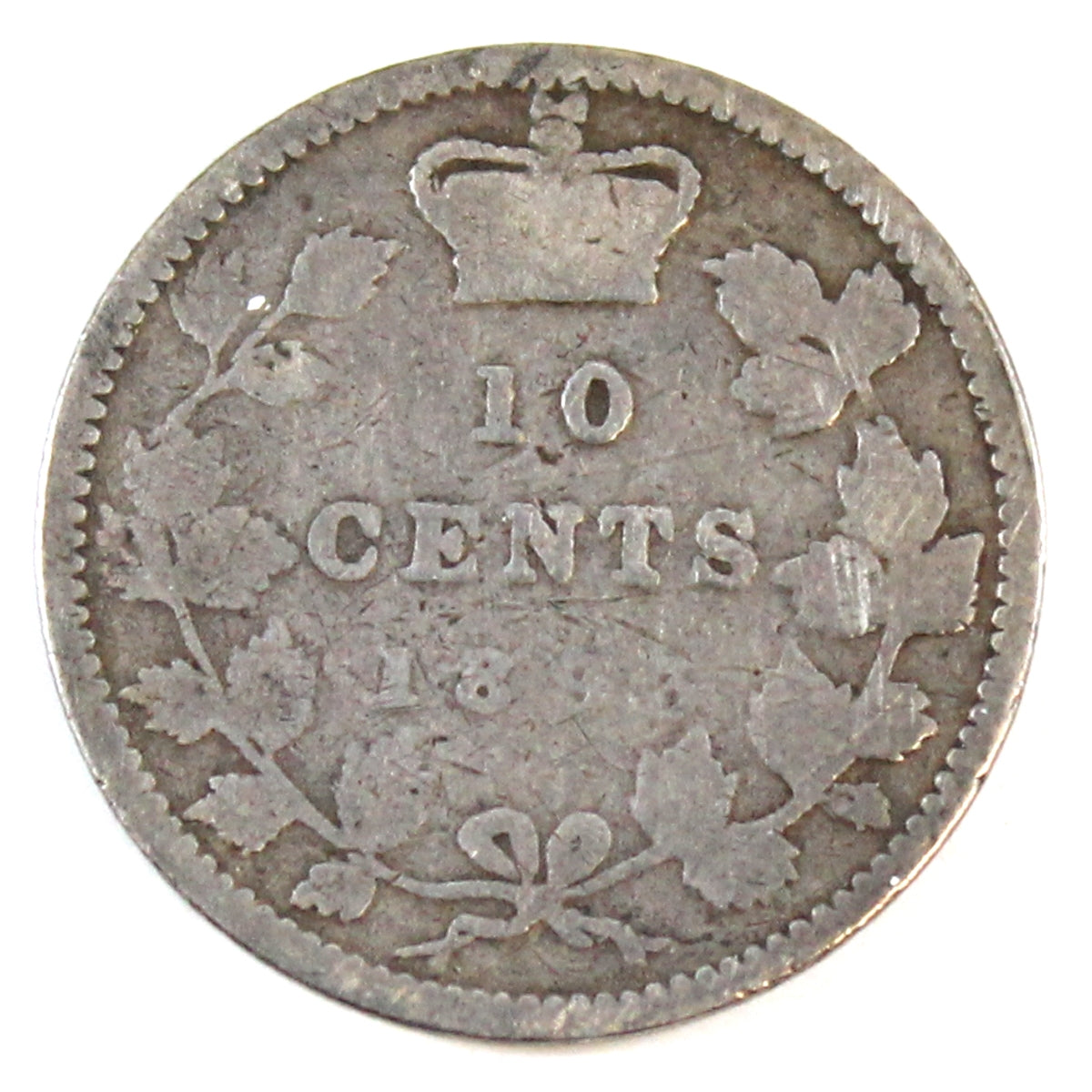 1893 Flat Top 3 Obv. 5 Canada 10-cents Good (G-4)