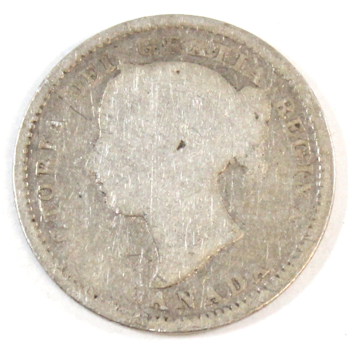 1896 Obv. 5 Canada 10-cents Good (G4)