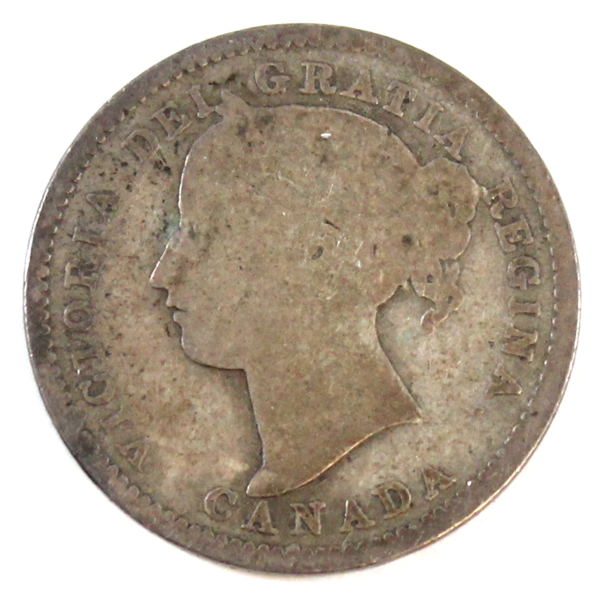 1896 Obv. 6 Canada 10-cents Good (G4)