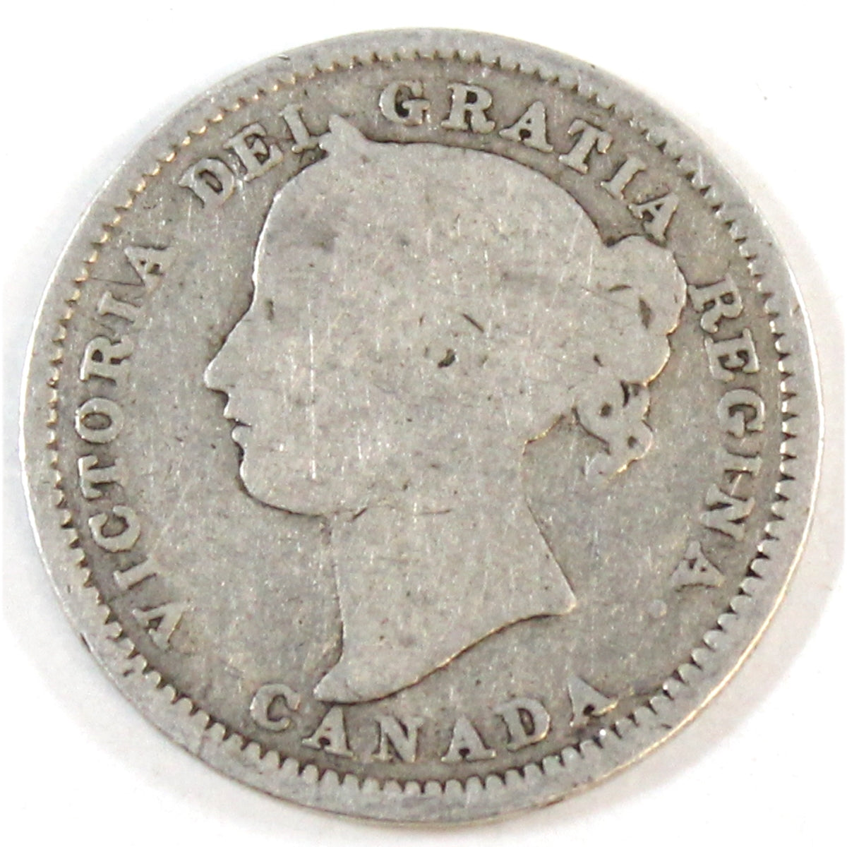 1898 Obv. 6 Canada 10-cents Good (G4)