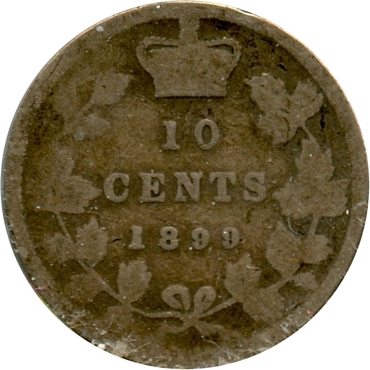 1899 Small 9's Canada 10-cents About Good (AG-3)