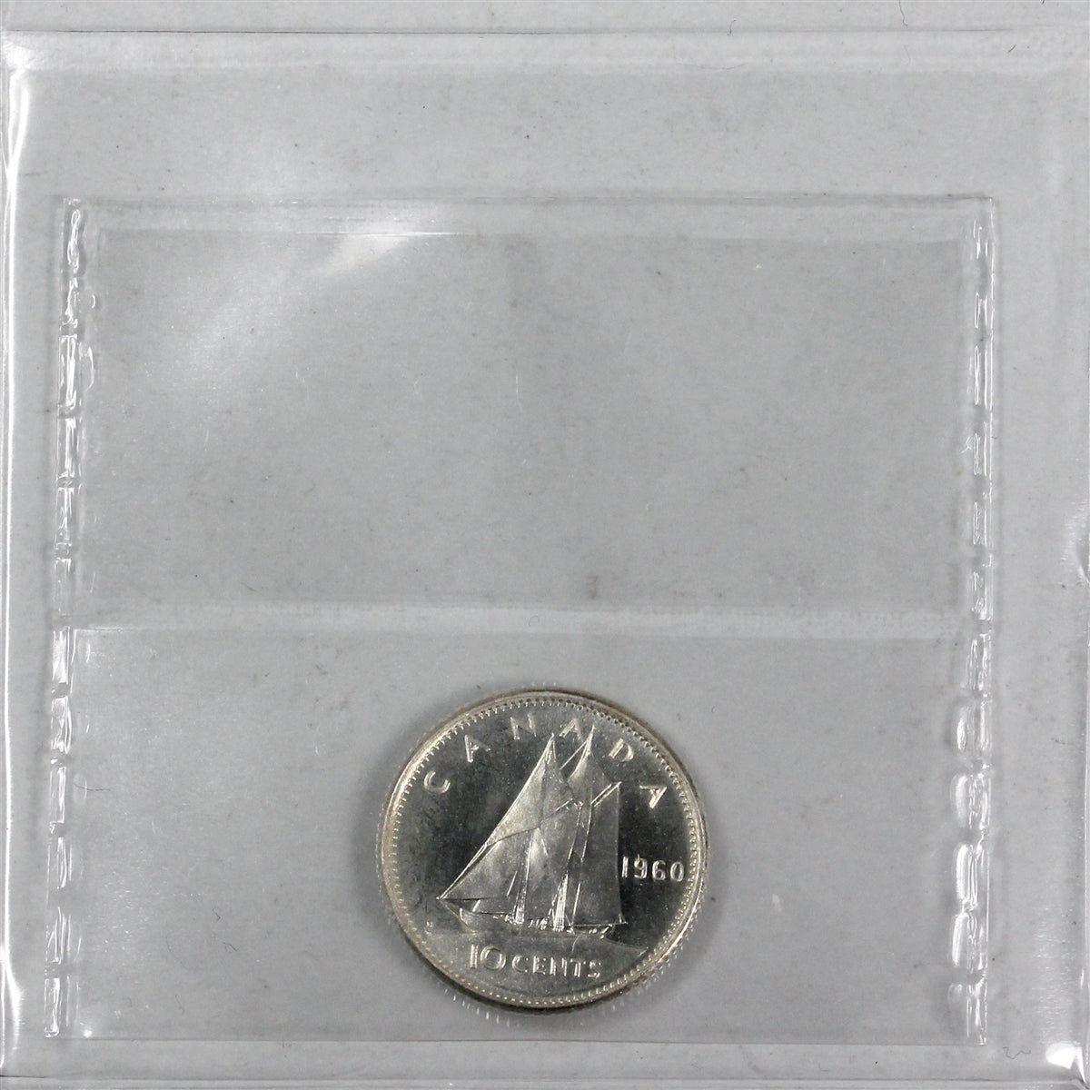 1960 Canada 10-cents ICCS Certified PL-66 Cameo