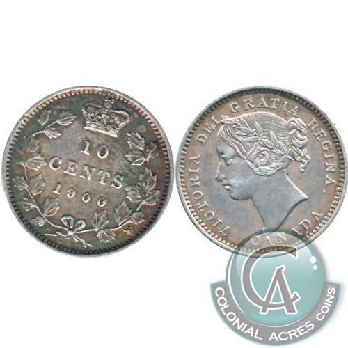 1900 Canada 10-cents Extra Fine (EF40) $