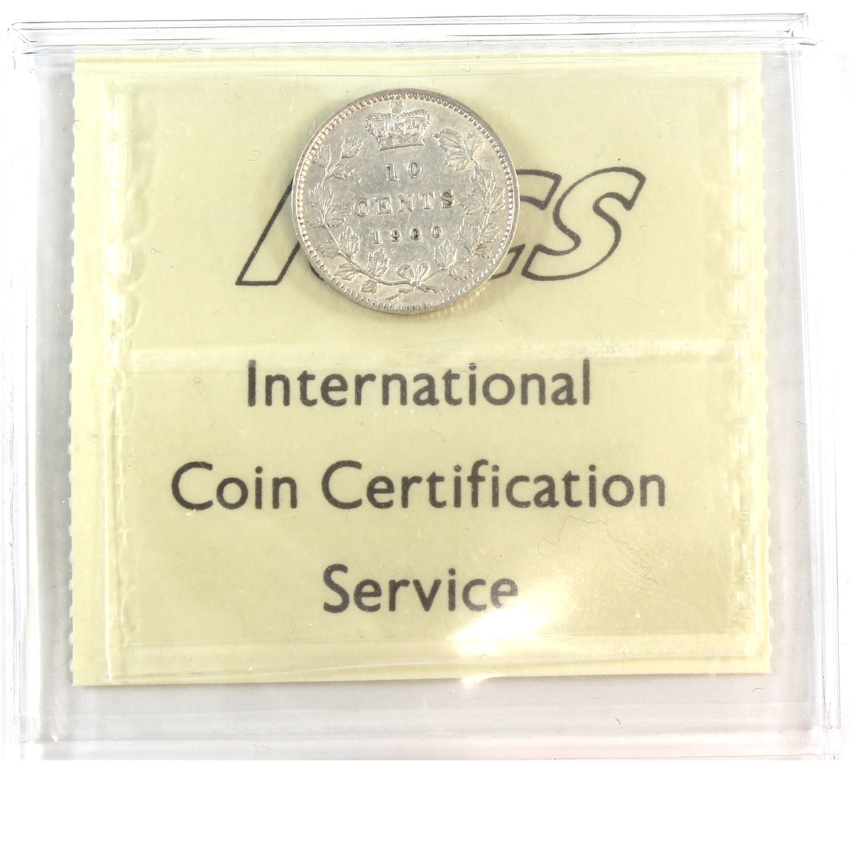 1900 Canada 10-cents ICCS Certified EF40