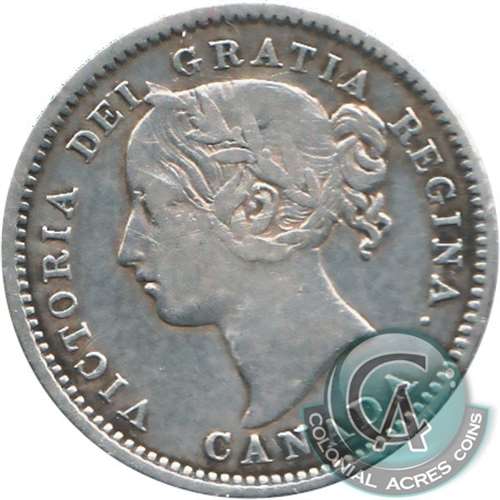 1900 Canada 10-cents F-VF (F15)