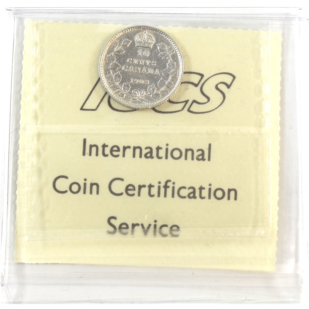 1903 Canada 10-cents ICCS Certified VF30