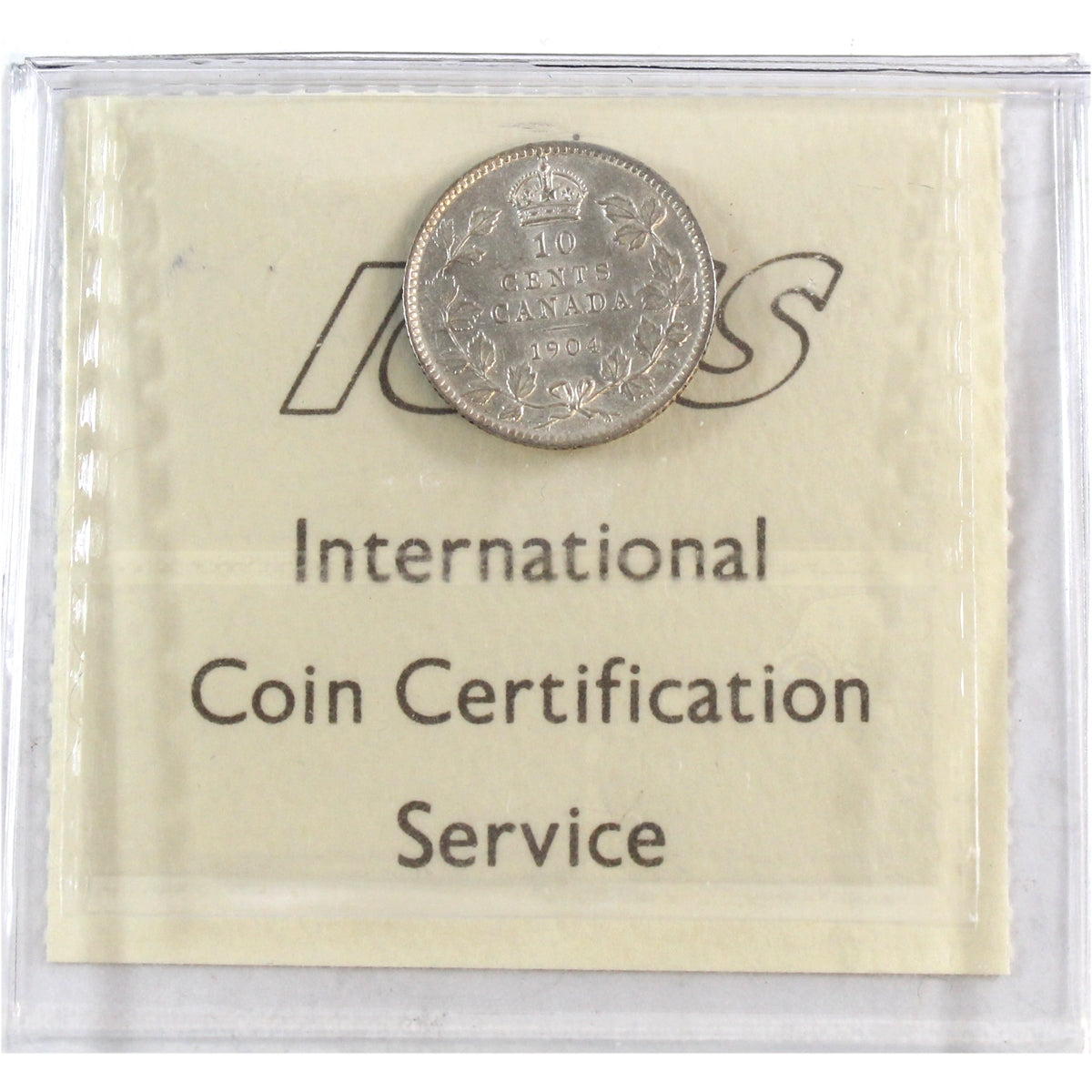 1904 Canada 10-cents ICCS Certified EF45