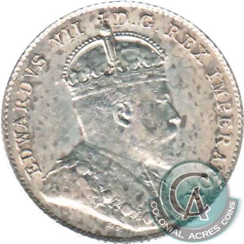 1909 Victorian Leaves Canada 10-cent Fine (F15)
