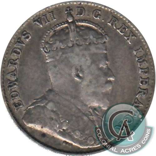 1910 Canada 10-cents Fine (F12)