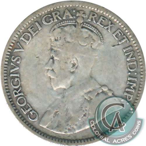 1913 Canada 10-cents Very Good (VG8)