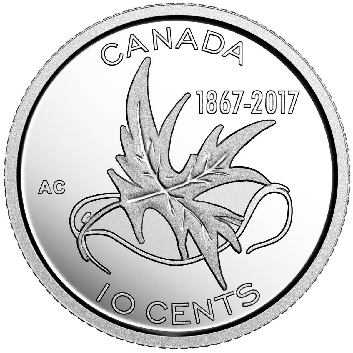 2017 Wings Of Peace Canada 10-cents Silver Proof (No Tax)